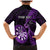 Personalised New Zealand Darts Family Matching Mermaid Dress and Hawaiian Shirt Happiness Is A Tight Threesome Maori Purple LT14 - Polynesian Pride