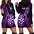 Personalised New Zealand Darts Hoodie Dress Happiness Is A Tight Threesome Maori Purple LT14 - Polynesian Pride