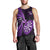 Personalised New Zealand Darts Men Tank Top Happiness Is A Tight Threesome Maori Purple LT14 - Polynesian Pride