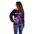 Personalised New Zealand Darts Off Shoulder Sweater Happiness Is A Tight Threesome Maori Purple LT14 - Polynesian Pride