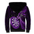 Personalised New Zealand Darts Sherpa Hoodie Happiness Is A Tight Threesome Maori Purple LT14 - Polynesian Pride