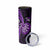 Personalised New Zealand Darts Skinny Tumbler Happiness Is A Tight Threesome Maori Purple