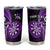 Personalised New Zealand Darts Tumbler Cup Happiness Is A Tight Threesome Maori Purple