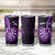 Personalised New Zealand Darts Tumbler Cup Happiness Is A Tight Threesome Maori Purple