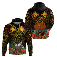 Papua New Guinea Western Province Hoodie Papua Niugini Coat Of Arms With Flag Style LT14 - Polynesian Pride