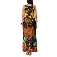 Papua New Guinea Southern Highlands Province Family Matching Tank Maxi Dress and Hawaiian Shirt Papua Niugini Coat Of Arms With Flag Style LT14 - Polynesian Pride