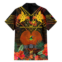 Papua New Guinea Manus Province Family Matching Mermaid Dress and Hawaiian Shirt Papua Niugini Coat Of Arms With Flag Style LT14 - Polynesian Pride