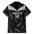 Custom New Zealand Silver Fern Football Family Matching Mermaid Dress and Hawaiian Shirt Go Aotearoa Grunge Black - Polynesian Pride