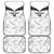 Custom New Zealand Silver Fern Football Car Mats Go Aotearoa Grunge White - Polynesian Pride
