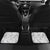 Custom New Zealand Silver Fern Football Car Mats Go Aotearoa Grunge White - Polynesian Pride
