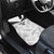 Custom New Zealand Silver Fern Football Car Mats Go Aotearoa Grunge White - Polynesian Pride
