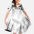 Custom New Zealand Silver Fern Football Family Matching Short Sleeve Bodycon Dress and Hawaiian Shirt Go Aotearoa Grunge White - Polynesian Pride