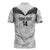 Custom New Zealand Silver Fern Football Zipper Polo Shirt Go Aotearoa Grunge White - Polynesian Pride