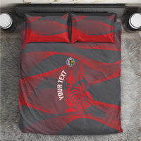 Custom New Caledonia Football Bedding Set Allez Les Cagous Grey Version LT14 Grey - Polynesian Pride