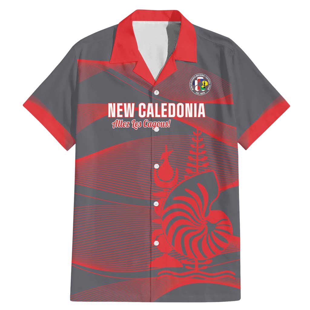 Custom New Caledonia Football Family Matching Mermaid Dress and Hawaiian Shirt Allez Les Cagous Grey Version LT14 Dad's Shirt - Short Sleeve Grey - Polynesian Pride