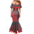 Custom New Caledonia Football Family Matching Mermaid Dress and Hawaiian Shirt Allez Les Cagous Grey Version - Polynesian Pride