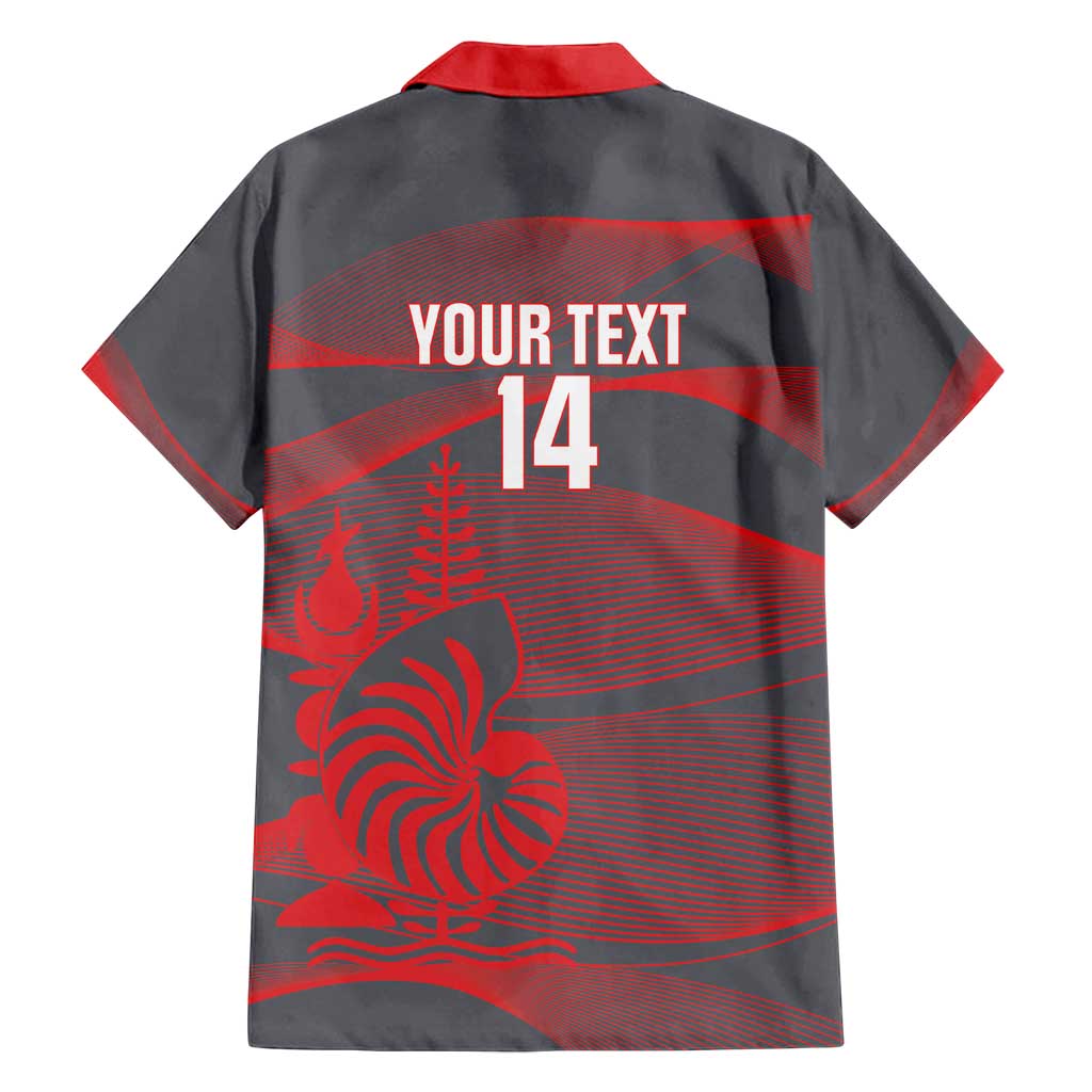 Custom New Caledonia Football Family Matching Tank Maxi Dress and Hawaiian Shirt Allez Les Cagous Grey Version LT14 - Polynesian Pride