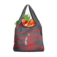 Custom New Caledonia Football Grocery Bag Allez Les Cagous Grey Version - Polynesian Pride