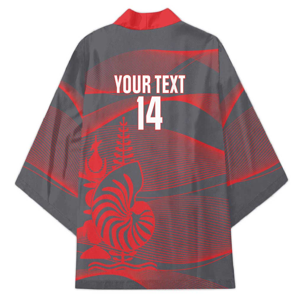 Custom New Caledonia Football Kimono Allez Les Cagous Grey Version - Polynesian Pride