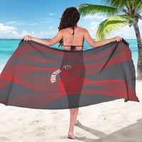 Custom New Caledonia Football Sarong Allez Les Cagous Grey Version LT14 - Polynesian Pride