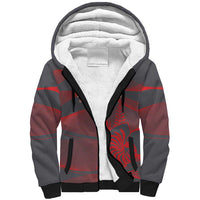 Custom New Caledonia Football Sherpa Hoodie Allez Les Cagous Grey Version LT14 Unisex Grey - Polynesian Pride