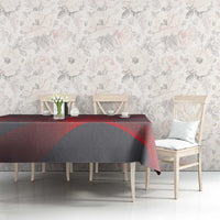 Custom New Caledonia Football Tablecloth Allez Les Cagous Grey Version - Polynesian Pride