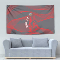 Custom New Caledonia Football Tapestry Allez Les Cagous Grey Version LT14 - Polynesian Pride