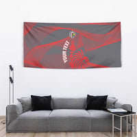 Custom New Caledonia Football Tapestry Allez Les Cagous Grey Version LT14 - Polynesian Pride