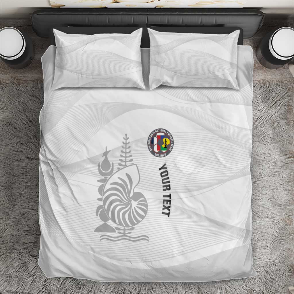 Custom New Caledonia Football Bedding Set Allez Les Cagous White Version LT14 White - Polynesian Pride