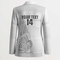 Custom New Caledonia Football Blazer Allez Les Cagous White Version LT14 - Polynesian Pride
