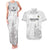 Custom New Caledonia Football Couples Matching Tank Maxi Dress and Hawaiian Shirt Allez Les Cagous White Version - Polynesian Pride