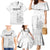 Custom New Caledonia Football Family Matching Mermaid Dress and Hawaiian Shirt Allez Les Cagous White Version - Polynesian Pride