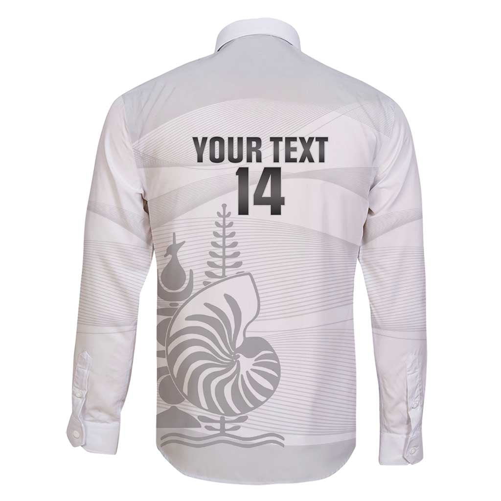 Custom New Caledonia Football Family Matching Off Shoulder Short Dress and Hawaiian Shirt Allez Les Cagous White Version - Polynesian Pride