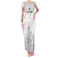 Custom New Caledonia Football Family Matching Tank Maxi Dress and Hawaiian Shirt Allez Les Cagous White Version LT14 Mom's Dress White - Polynesian Pride