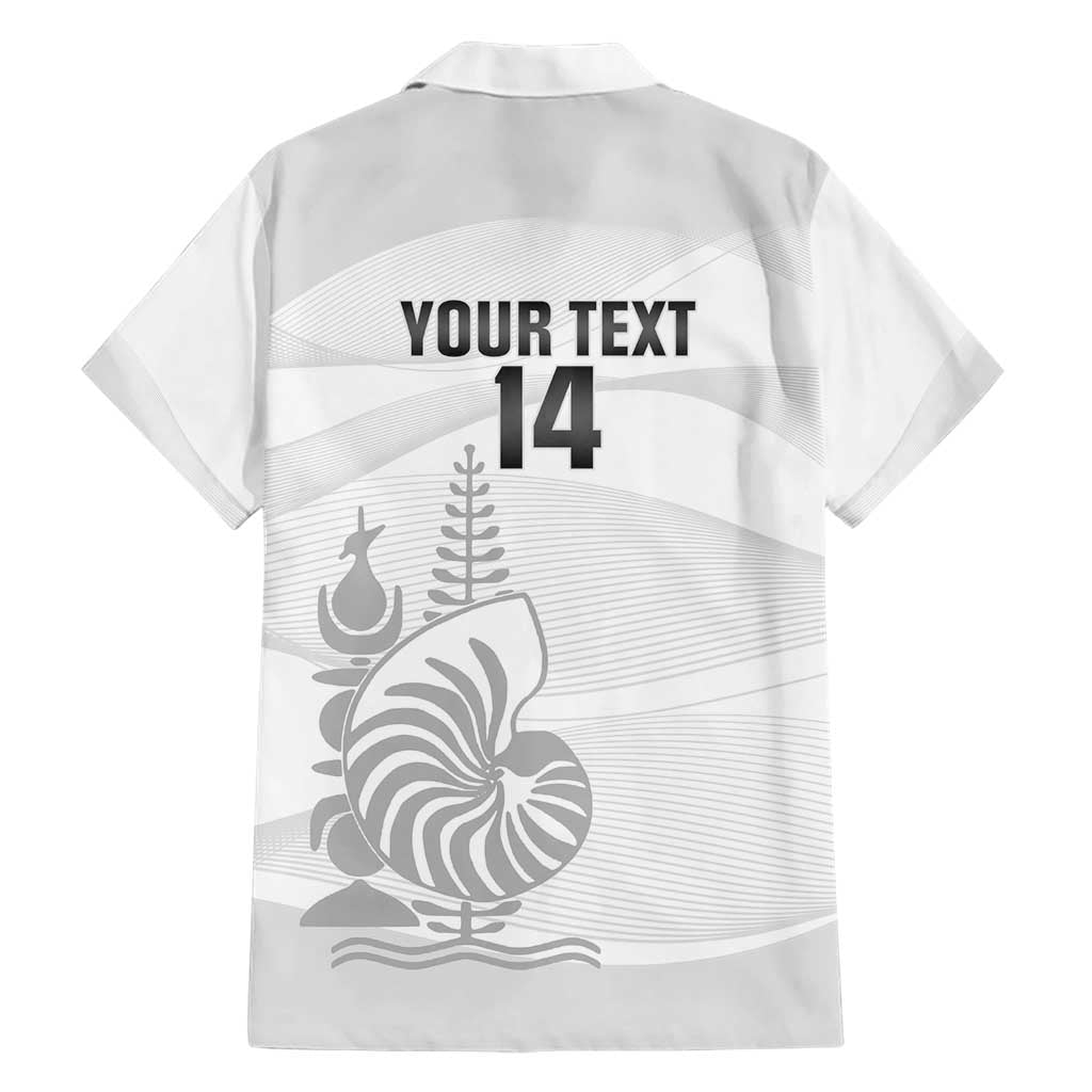 Custom New Caledonia Football Hawaiian Shirt Allez Les Cagous White Version - Polynesian Pride