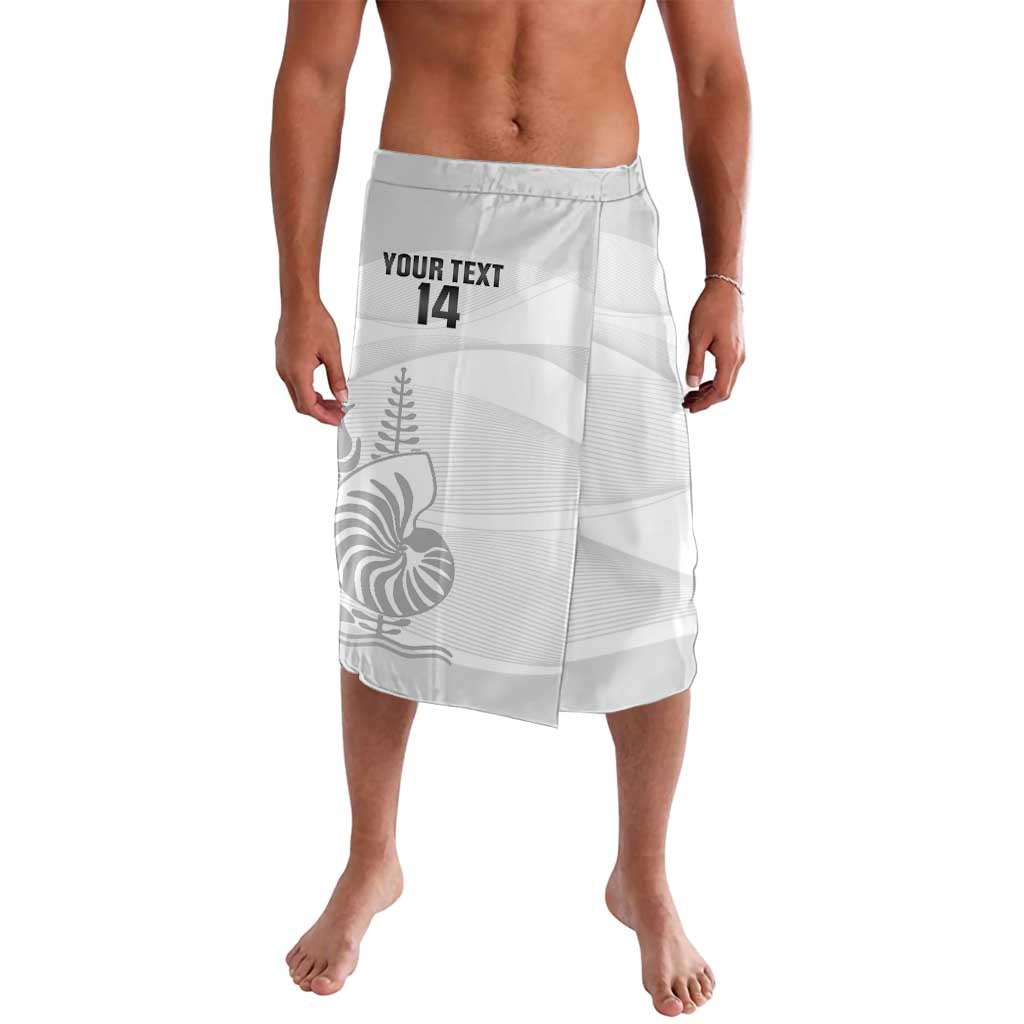 Custom New Caledonia Football Lavalava Allez Les Cagous White Version LT14 White - Polynesian Pride