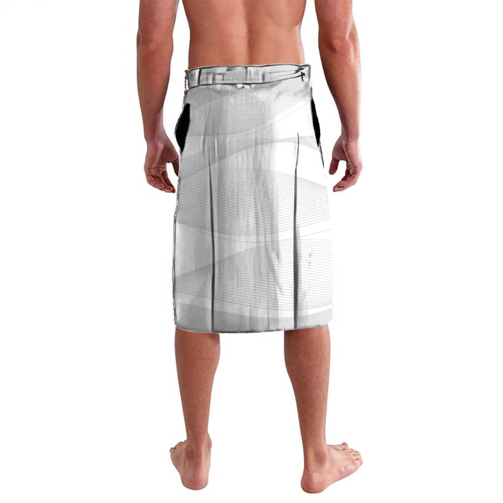 Custom New Caledonia Football Lavalava Allez Les Cagous White Version LT14 - Polynesian Pride