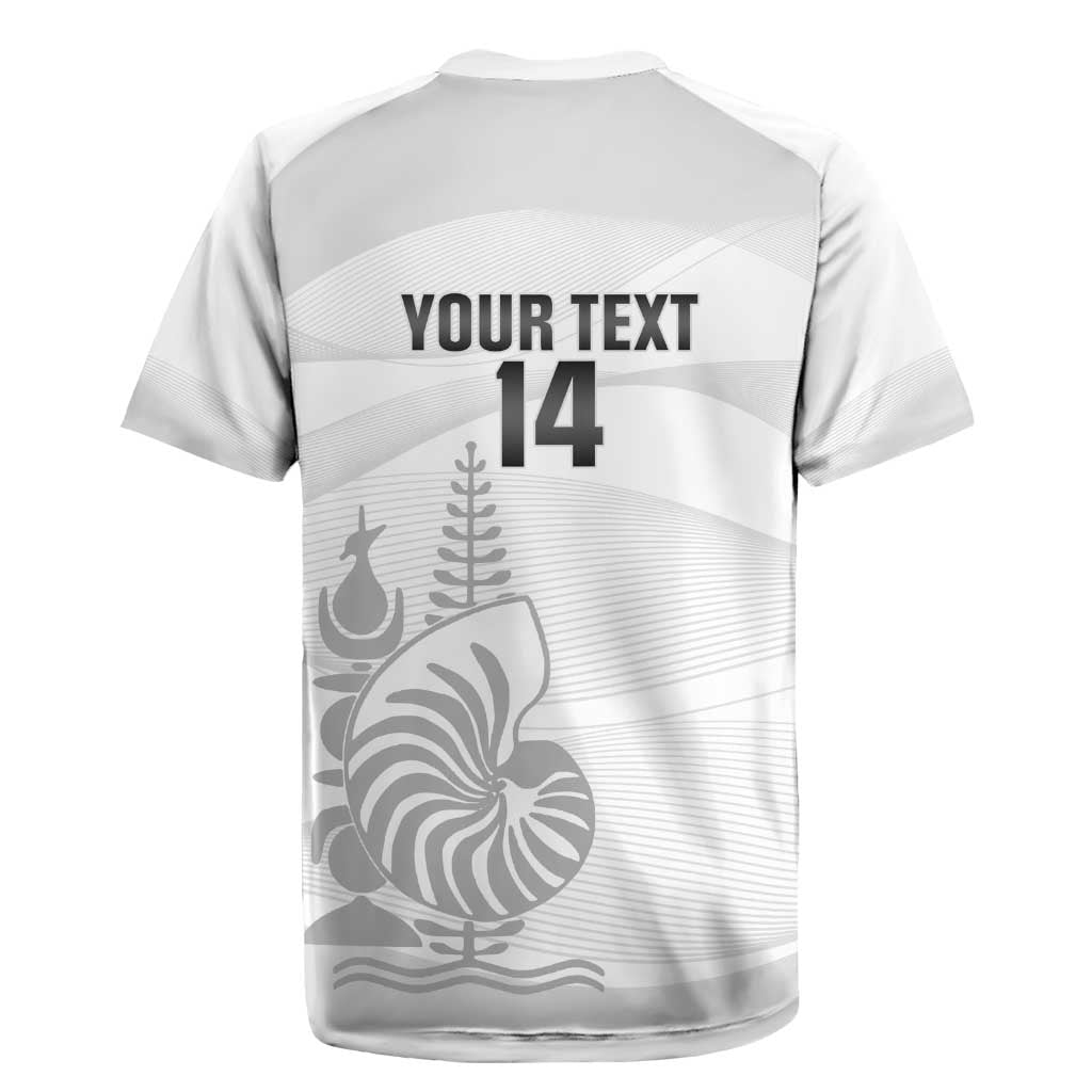 Custom New Caledonia Football Rugby Jersey Allez Les Cagous White Version - Polynesian Pride