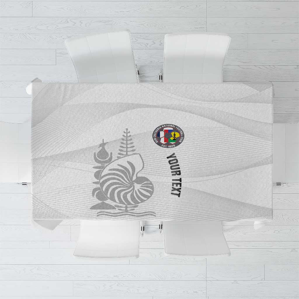Custom New Caledonia Football Tablecloth Allez Les Cagous White Version - Polynesian Pride