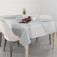 Custom New Caledonia Football Tablecloth Allez Les Cagous White Version LT14 - Polynesian Pride