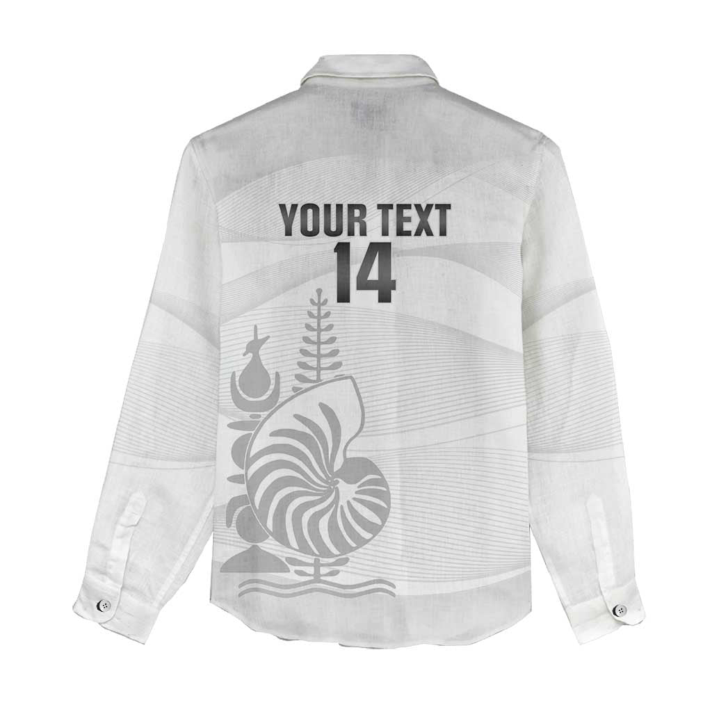 Custom New Caledonia Football Women Casual Shirt Allez Les Cagous White Version LT14 - Polynesian Pride