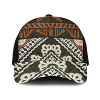 Bula Fiji Tapa Baseball Net Cap Fijian Masi Vintage Vibes - Polynesian Pride