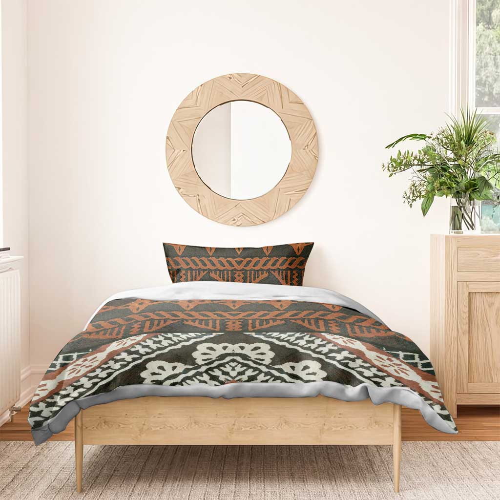 Bula Fiji Tapa Bedding Set Fijian Masi Vintage Vibes - Polynesian Pride