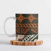Bula Fiji Tapa Ceramic Mug Fijian Masi Vintage Vibes - Polynesian Pride