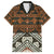 Bula Fiji Tapa Family Matching Off Shoulder Short Dress and Hawaiian Shirt Fijian Masi Vintage Vibes - Polynesian Pride