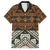 Bula Fiji Tapa Family Matching Short Sleeve Bodycon Dress and Hawaiian Shirt Fijian Masi Vintage Vibes - Polynesian Pride