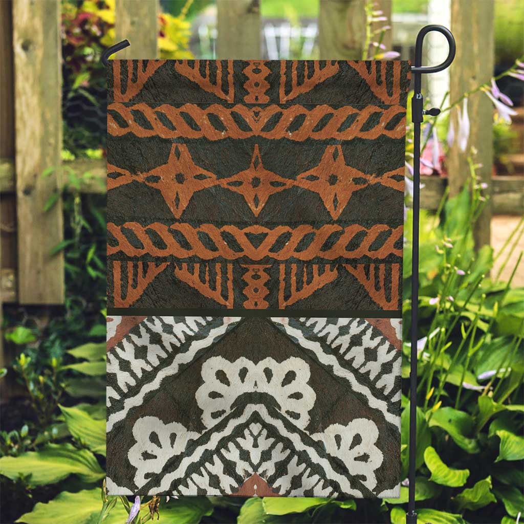 Bula Fiji Tapa Garden Flag Fijian Masi Vintage Vibes - Polynesian Pride