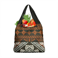 Bula Fiji Tapa Grocery Bag Fijian Masi Vintage Vibes - Polynesian Pride
