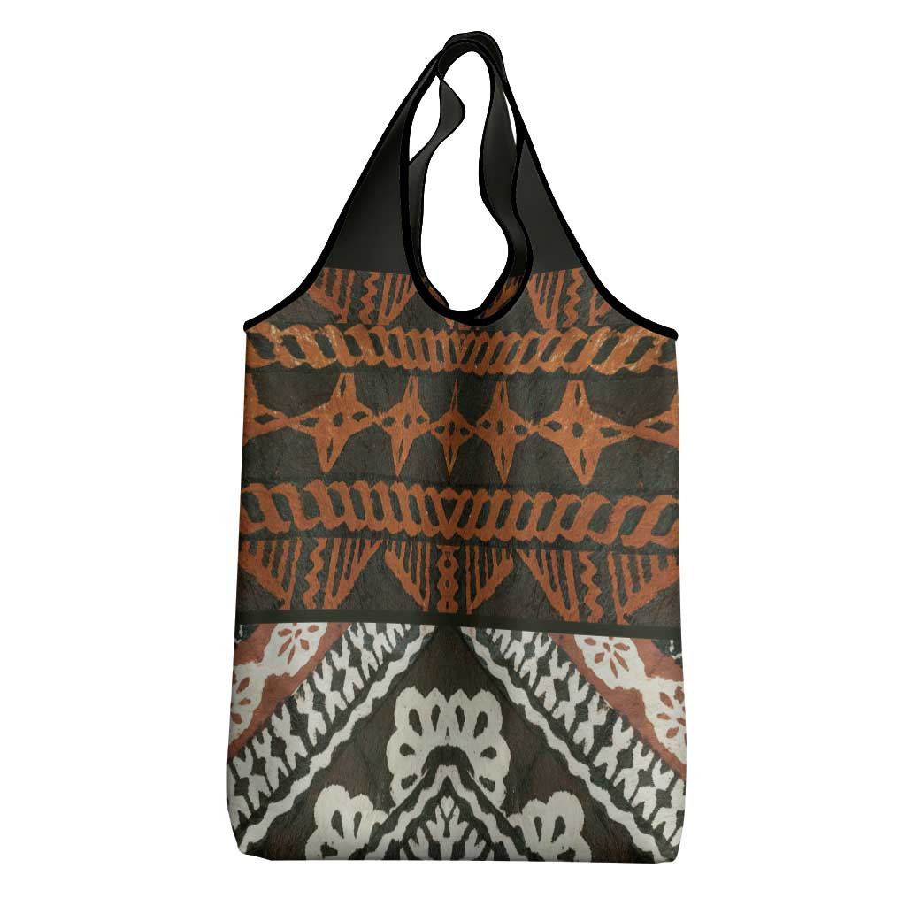 Bula Fiji Tapa Grocery Bag Fijian Masi Vintage Vibes - Polynesian Pride