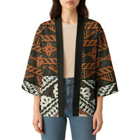 Bula Fiji Tapa Kimono Fijian Masi Vintage Vibes - Polynesian Pride
